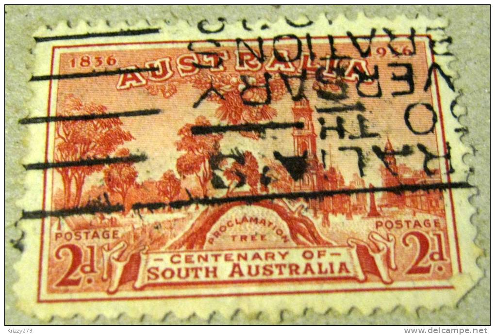 Australia 1936 Centenary Of South Australia 2d - Used - Usati