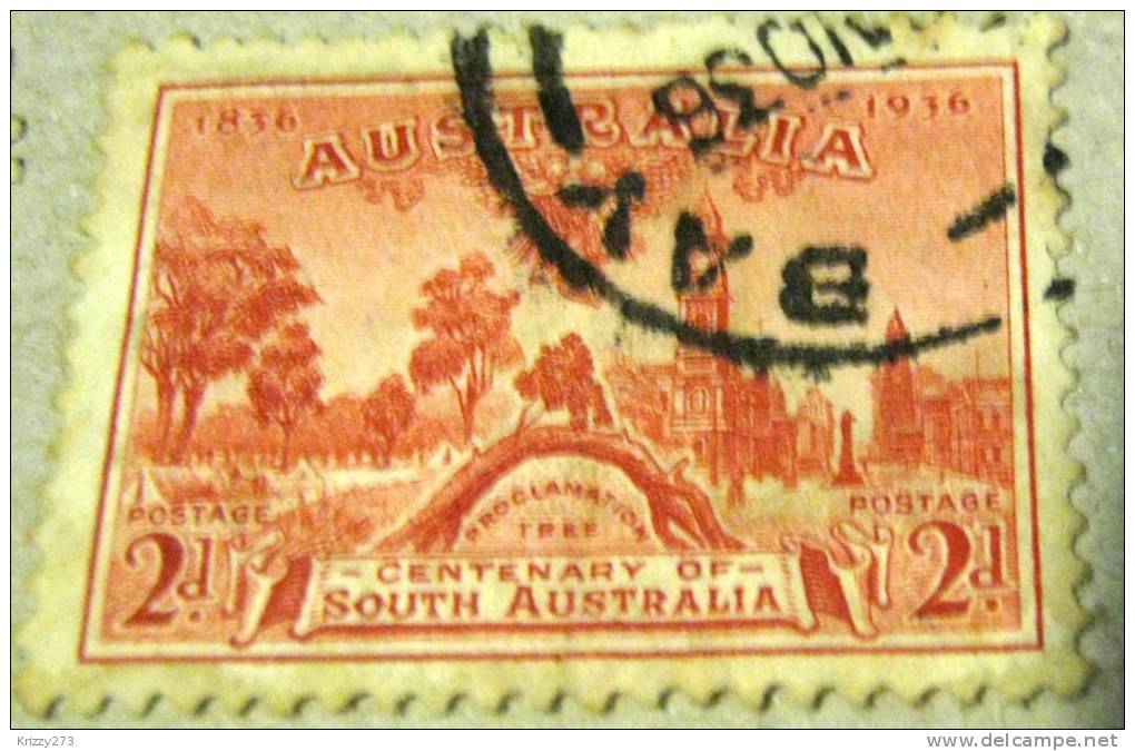 Australia 1936 Centenary Of South Australia 2d - Used - Usati