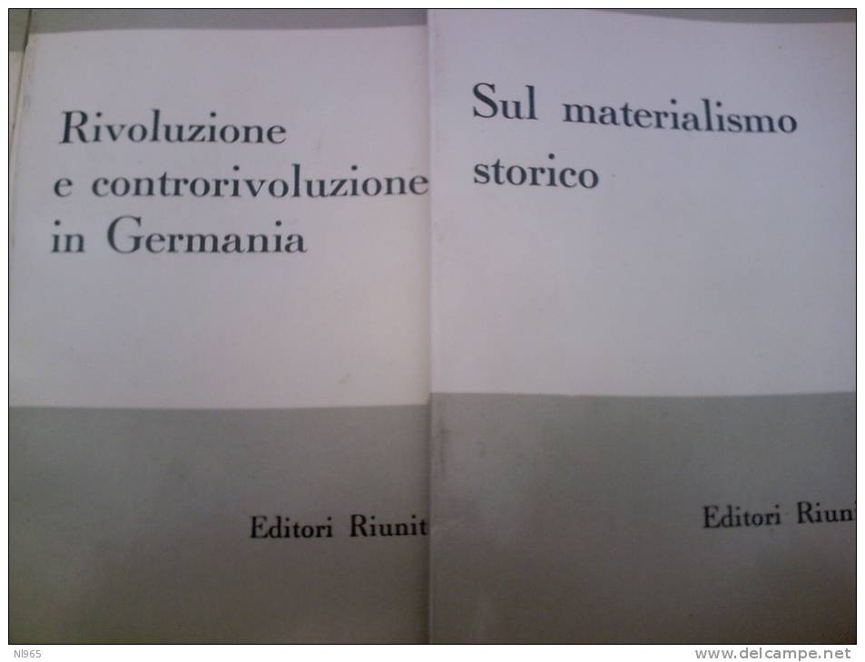 LA PICCOLA BIBLIOTECA MARXISTA   -  50 VOLUMI  DEI PRIMI ANNI 50  IN CONFEZIONE ORIGINALE   EDITORI RIUNITI