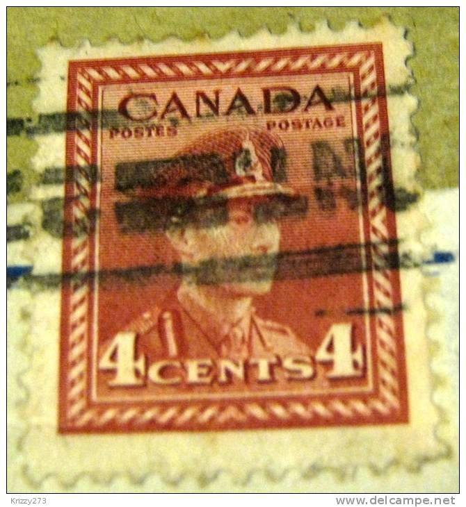 Canada 1942 King George VI 4c - Used - Andere & Zonder Classificatie