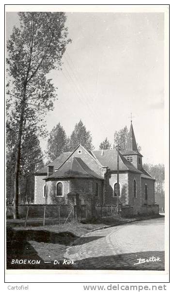 BROEKOM:-DE KERK-VERSTUURDE FOTOKAART-BARTOK - Borgloon