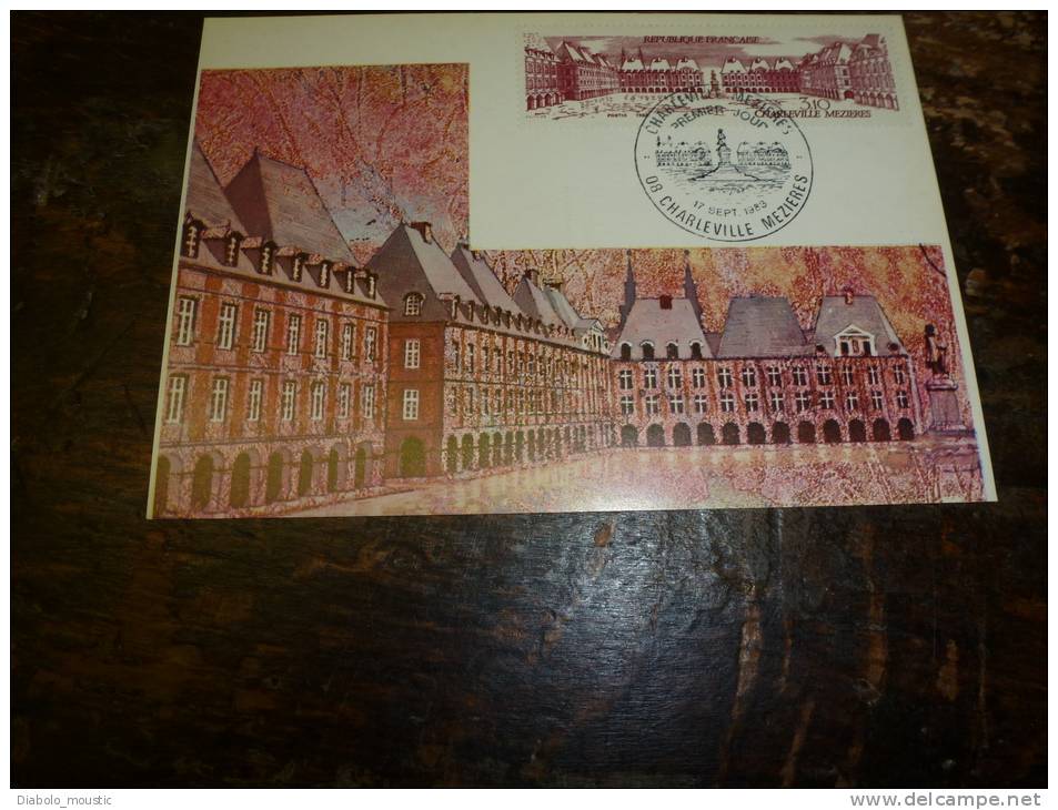 CARTE MAXIMUM  Avec Timbre(s) Cachet 1er Jour  1983   CHARLEVILLE-MEZIERES - Sonstige & Ohne Zuordnung