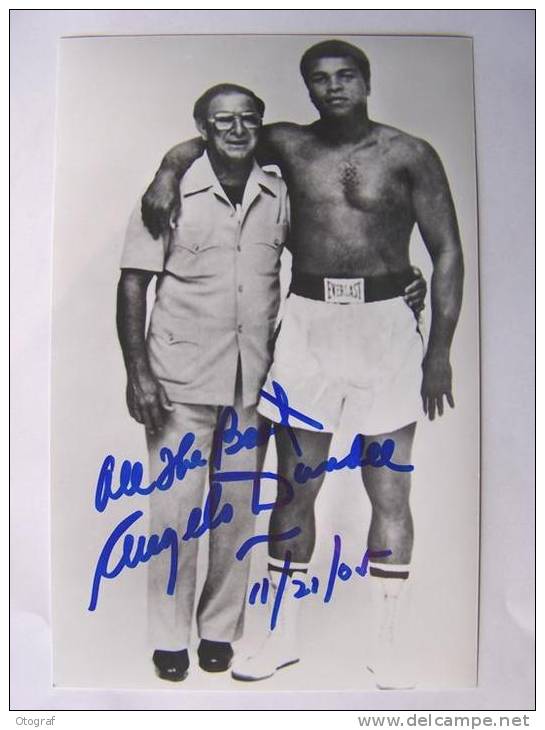 Boxe - Angelo DUNDEE  - Signé / Hand Signed / Dédicace / Autographe Authentique - Boxe