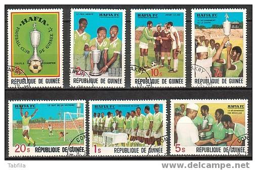GUINEA \ GUINEE - 1979 - Footballe - 7v - Obl. - Africa Cup Of Nations