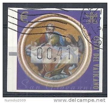 2002 VATICANO USATO AUTOMATICI 0,41 SAN GIOVANNI - RR10301 - Oblitérés