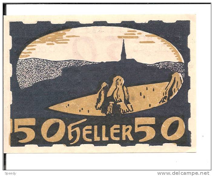 Noodgeld - Notgeld  STADT ULRICHSBERG 50 Heller  1920 - Sonstige – Europa