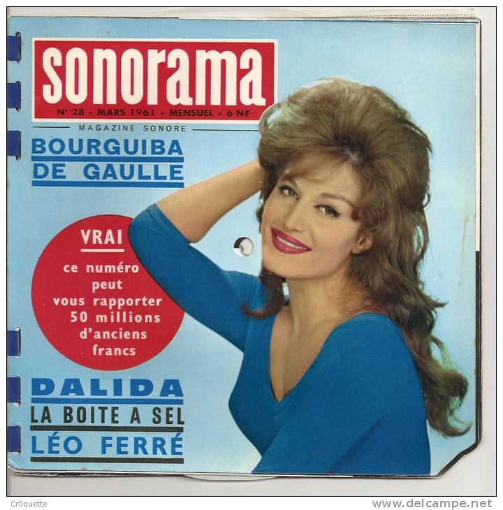 SONORAMA N° 28 / MAGAZINE SONORE Avec LES CHAUSSETTES NOIRES - 1950 à Nos Jours