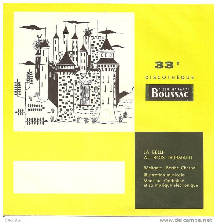 DISQUES PUBLICITAIRES TISSU BOUSSAC - LOT De 4 33T PUBLICITAIRES - Enfants