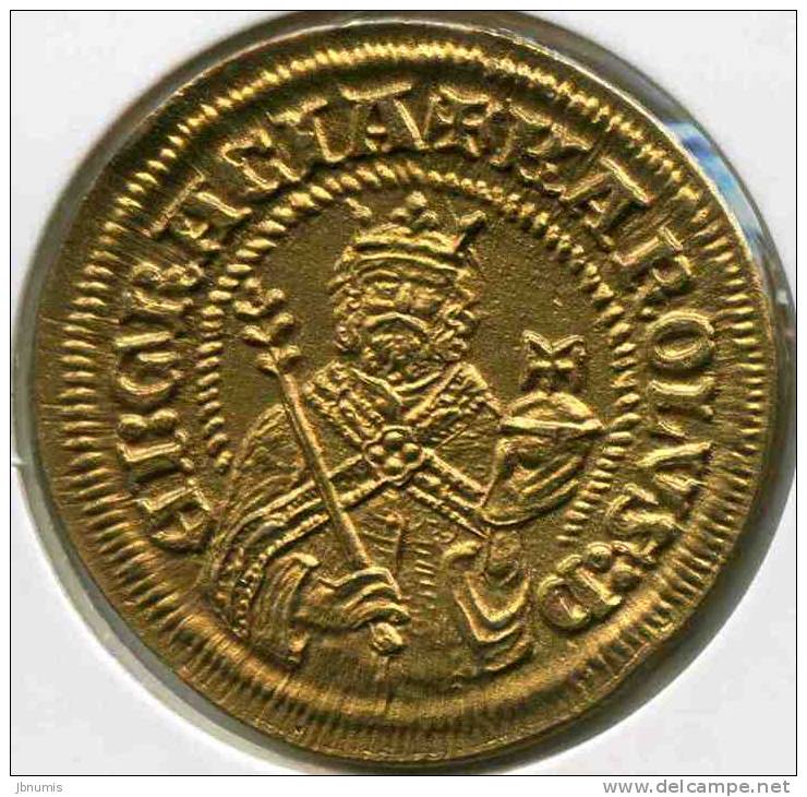 Médaille Tcheque Czech Charles IV De Bohème Karl IV Karolus Copie - Royaux / De Noblesse