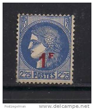 France 1940 Mint Hinged Stamp Ceres 1Fr On 2.25Fr Blue Nr. 490 - Unused Stamps