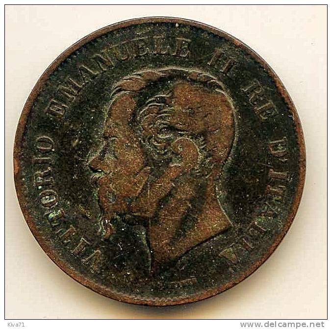 5 Centimi  "ITALIE"   1862N  TTB/VF - 1861-1878 : Victor Emmanuel II