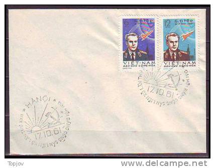 VIETNAM - SPACE - TITOV  - FDC - 1961 - Asie