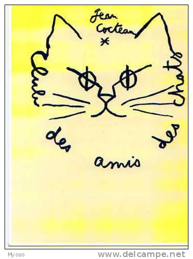 Jean COCTEAU Club Des Amis Des Chats Editions Cartes D'art - Cocteau