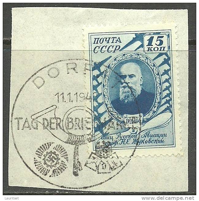 Estland Estonia Estonie German Occupation Special Cancel Sonderstempel Tag Der Briefmarke Dorpat 1942 - Estonie