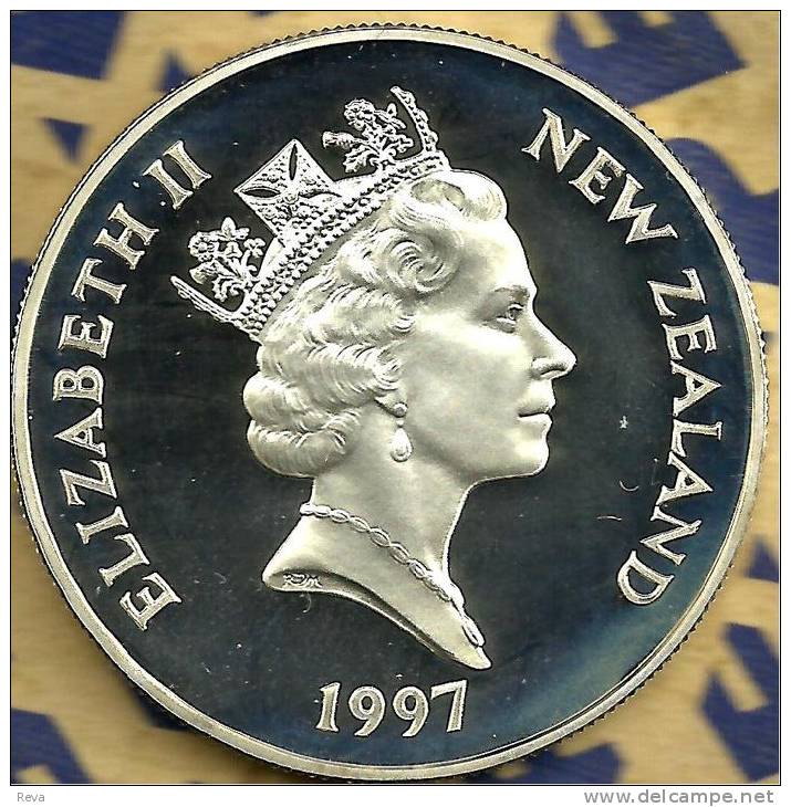 NEW ZEALAND $20 DOLLARS 50T ANN OF MARRIAGE FRONT QEII HEAD BACK 1997 AG SILVER PROOF KM? READ DESCRIPTION CAREFULLY !!! - Nieuw-Zeeland