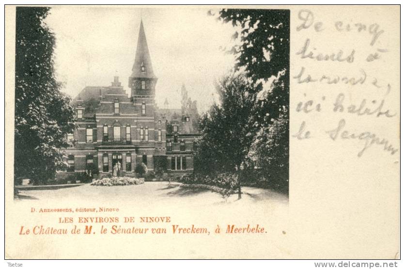 Meerbeke - Le Château De M. Le Sénateur Van Vreckem - Précurseur -1901 ( Voir Verso ) - Ninove