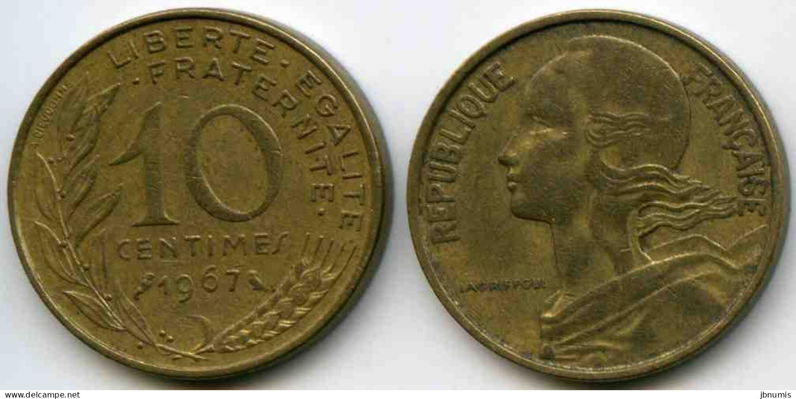 France 10 Centimes 1967 GAD 293 KM 929 - 10 Centimes