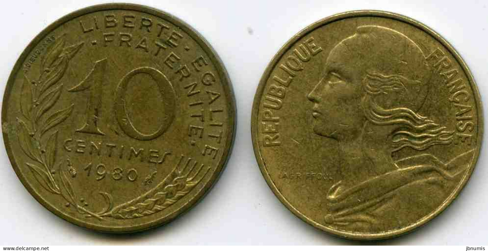 France 10 Centimes 1980 GAD 293 KM 929 - 10 Centimes