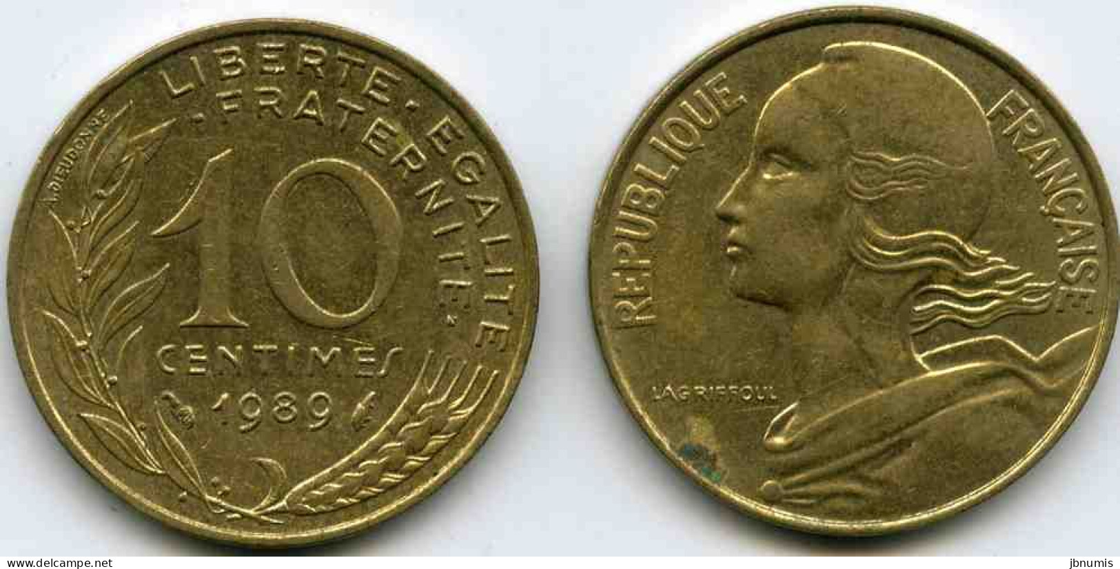 France 10 Centimes 1989 GAD 293 KM 929 - 10 Centimes