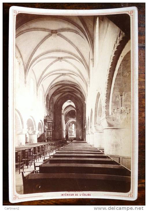 BELLE PHOTO XIXeme : ETRETAT INTERIEUR DE L'EGLISE 76 SEINE-MARITIME - Other & Unclassified