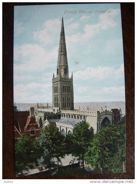 COVENTRY - +/- 1910 - Trinity Church  - Not Used - Valentine    - Lot 159 - Coventry