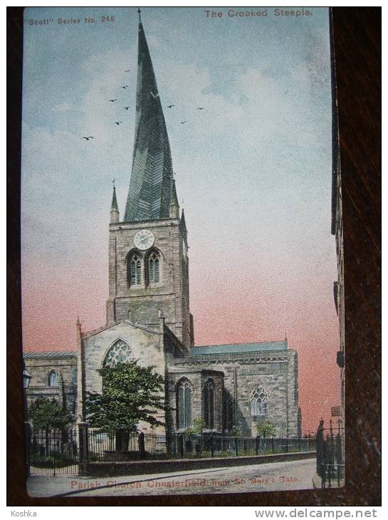 CHESTERFIELD - +/- 1910 - Parish Church  - Not Used - Scott  - Lot 159 - Derbyshire