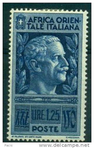 AOI  1938 SOGGETTI VARI L.1,25* - Afrique Orientale Italienne
