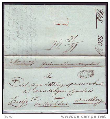 AUSTRIA - PETERWARADIN  To WIESELBURG  - COMPL. LETTER 1836 - ...-1850 Préphilatélie