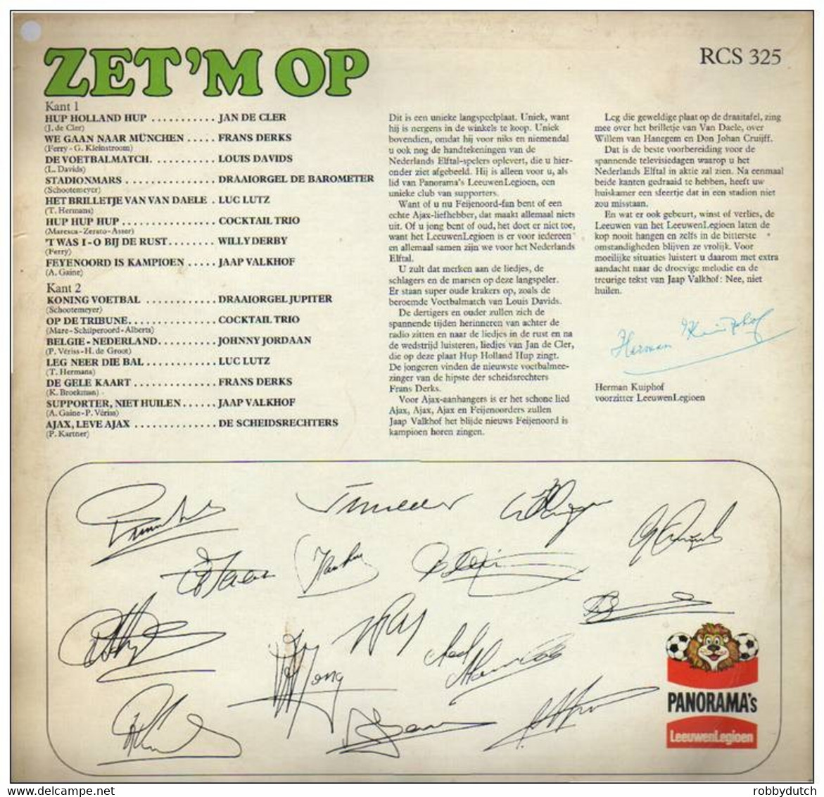 * LP *  ZET 'M OP  (15 Voetbalnummers) - DIVERSE ARTIESTEN - Apparel, Souvenirs & Other