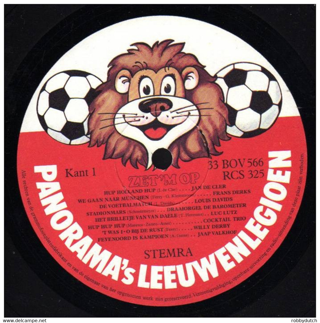 * LP *  ZET 'M OP  (15 Voetbalnummers) - DIVERSE ARTIESTEN - Apparel, Souvenirs & Other