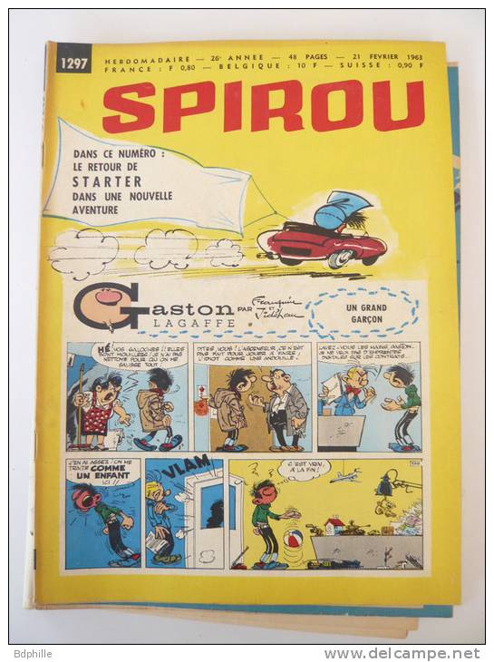 SPIROU Hebdomadaire 1297 BE Sans Les Pages Centrales - Spirou Magazine