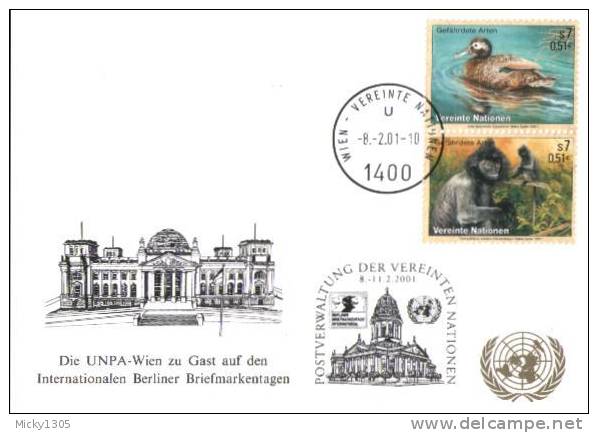 UN Wien - Weiße Karte / White Card (r669) - Storia Postale