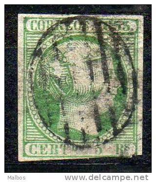 ESPAGNE  1853 (ob) Y&T N° 20 Papier Mince - Used Stamps