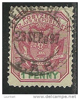 SÜD-Afrika Oranje 1897 Wappe 1 Penny O - Oranje-Freistaat (1868-1909)