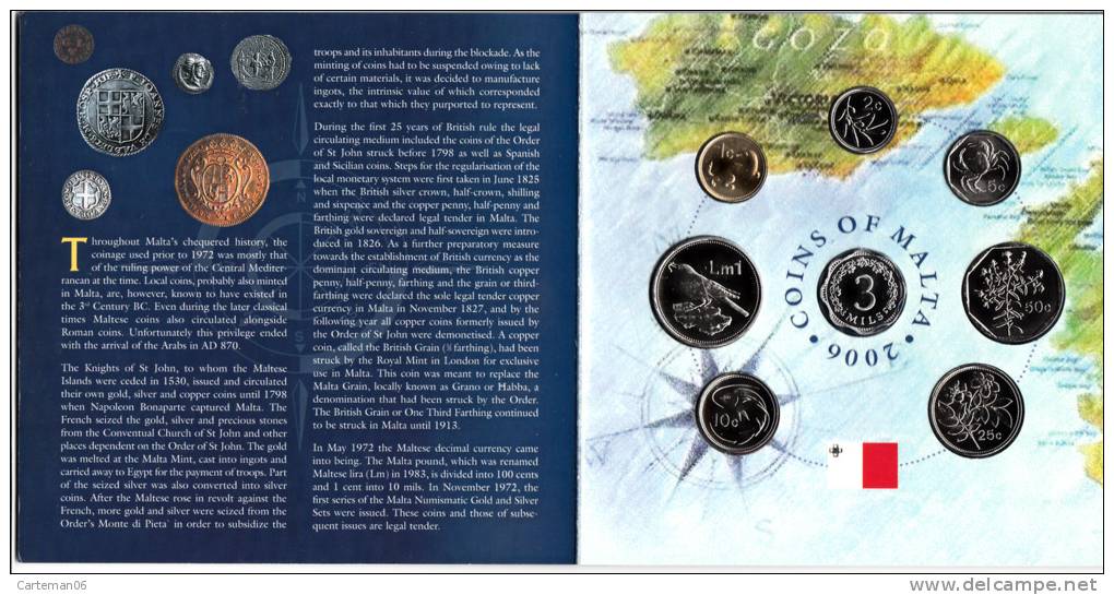 Coins Of Malta 2006 - Guaranteed Maltese Euro Set - Malte