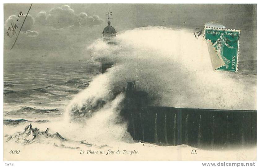 76 - LE HAVRE - Le Phare Un Jour De Tempête (LL. 4039) - Port