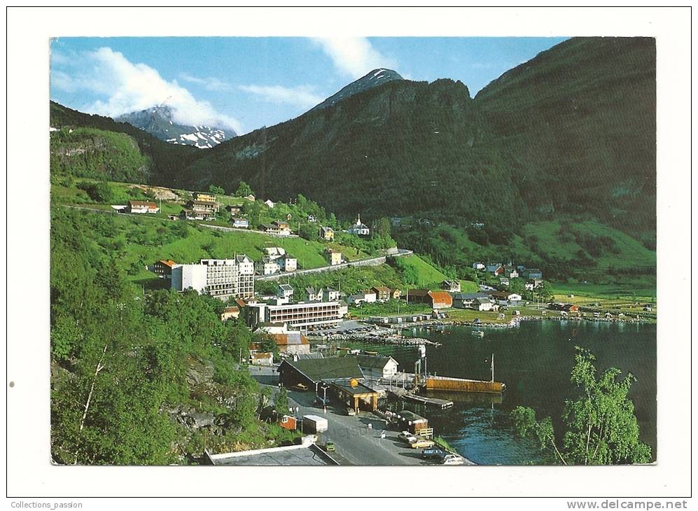 Cp, Norvège, View Of The Tourist Centre Geirnager, Voyagée - Norvège