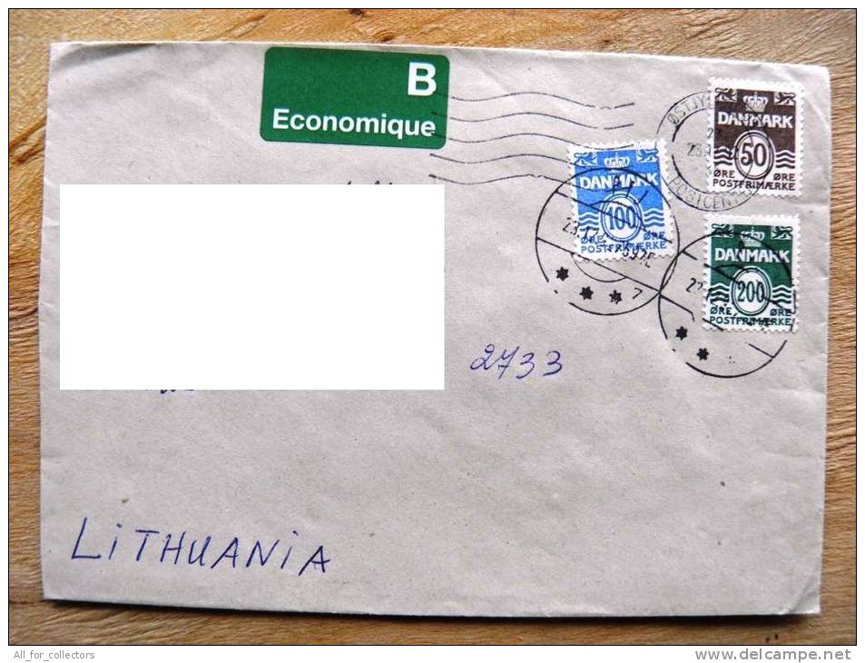 Cover Sent From Denmark To Lithuania, 1992 - Brieven En Documenten