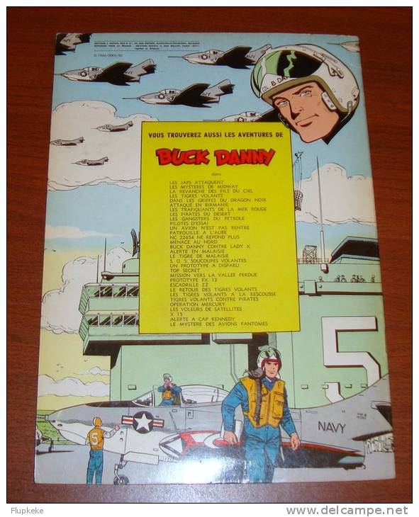 Buck Danny 8 Les Pirates Du Désert Charlier Hubinon Dupuis D. 1966/0089/90 4° Plat : Mystère Avion Fantomes - Buck Danny