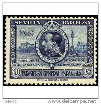 ES442-A522TARO.España .Spain.Espagne.EXPOSICION    DE SEVILLA BARCELONA..1929.(Ed 442**)sin Charnela.MAGNIFICO - Nuevos