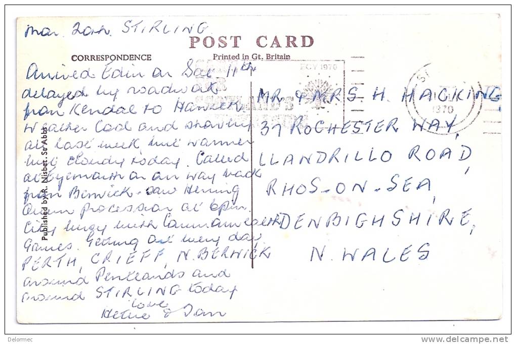 Poscard Multiviews Of Eyemouth Greeting From United Kingdom Scotland Edit R. Nisbet St Abbs  Writen 1970 - Berwickshire