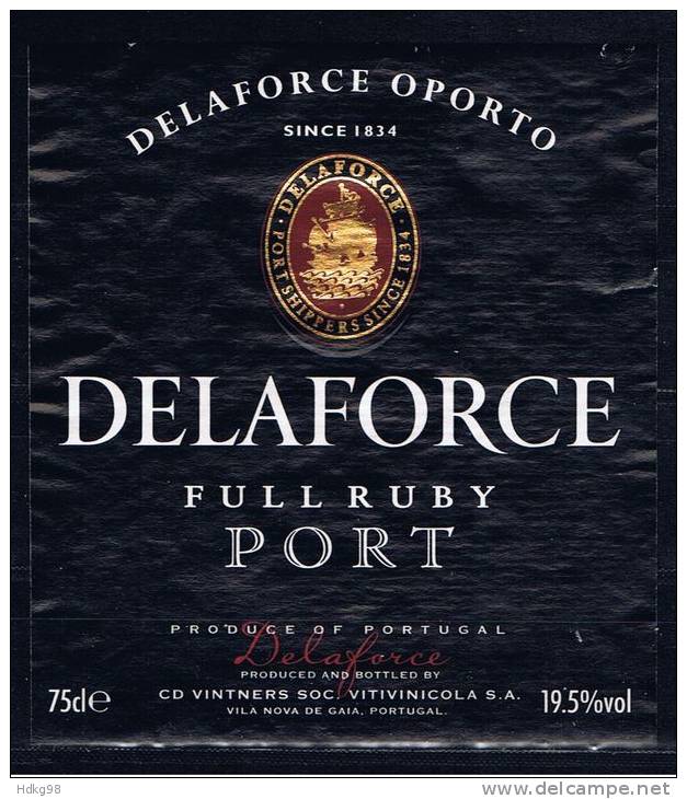 Delaforce Oporto Full Ruby Port - Other & Unclassified