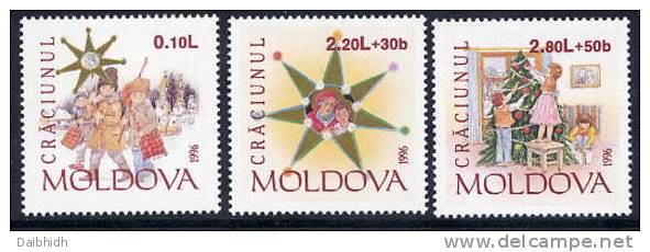 MOLDOVA 1996 Christmas  MNH / **.  Michel 222-24 - Moldavie