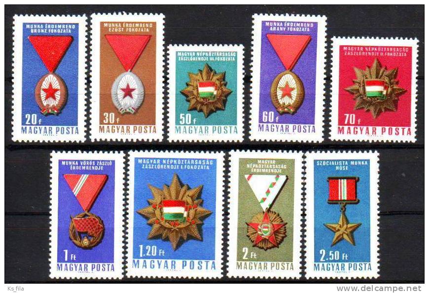 HUNGARY - 1966. Hungarian Medals And Orders - MNH - Nuevos