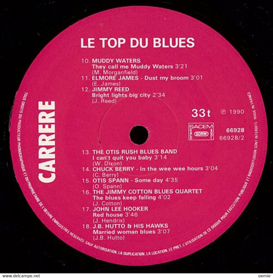 LE TOP DU BLUES  °  13 + 19  No 1 ORIGINAUX   /  DOUBLE ALBUM - Blues