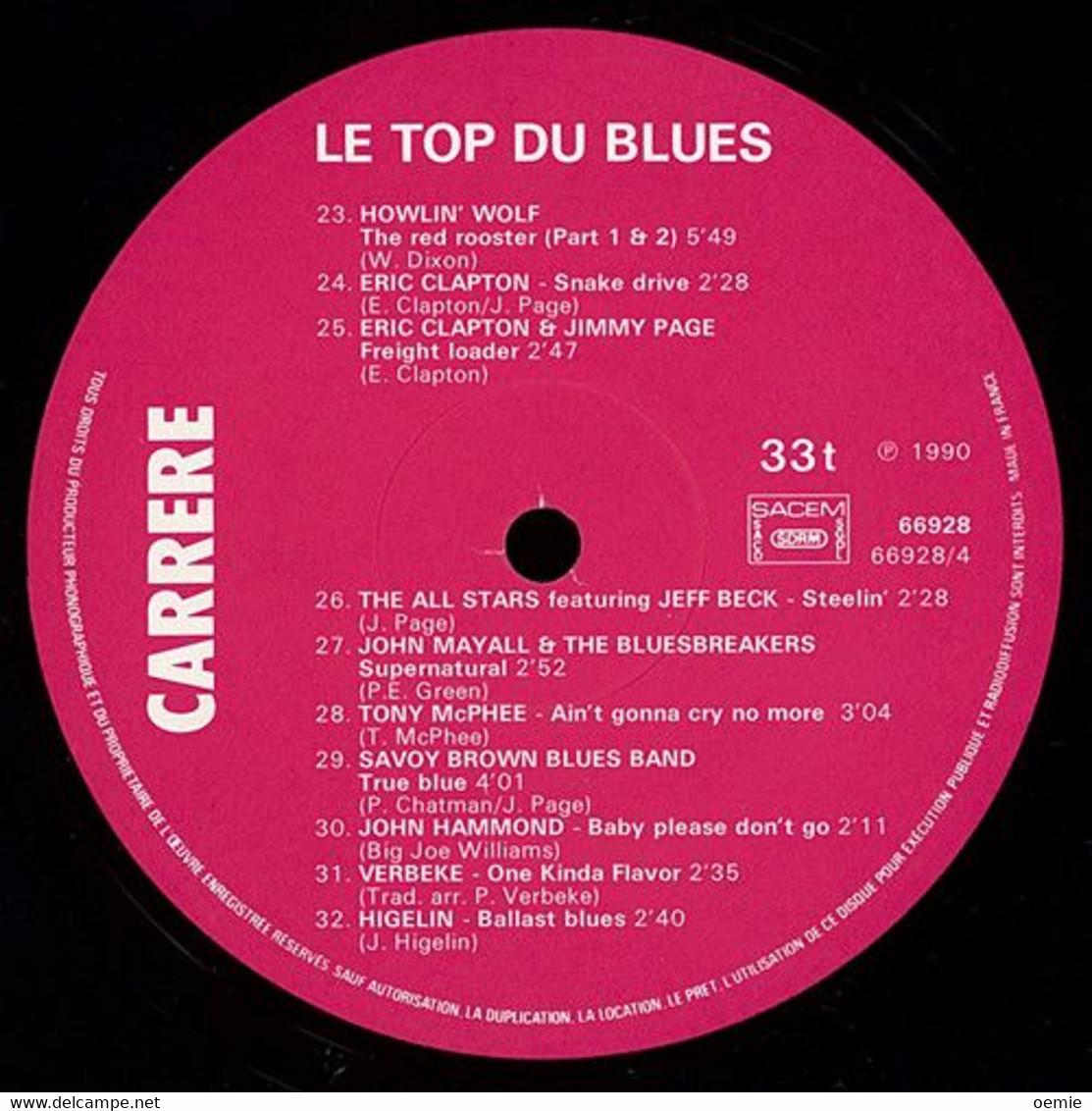 LE TOP DU BLUES  °  13 + 19  No 1 ORIGINAUX   /  DOUBLE ALBUM - Blues