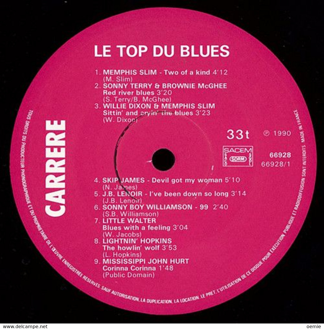 LE TOP DU BLUES  °  13 + 19  No 1 ORIGINAUX   /  DOUBLE ALBUM - Blues