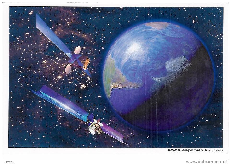 Satellites Anik Et Eurasiasat Déployés Lancés Par Ariane V137. Terre En 3D Images Landsat. Simulation D'albedo. Espace. - Astronomy