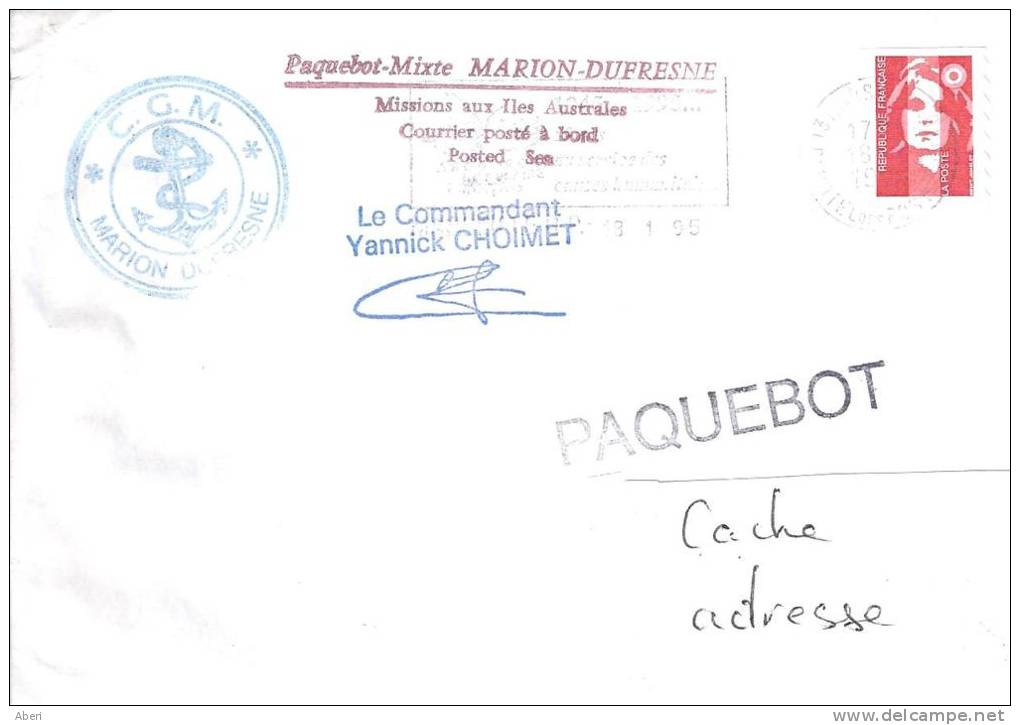 8269  MARION DUFRESNE à MARSEILLE - Storia Postale