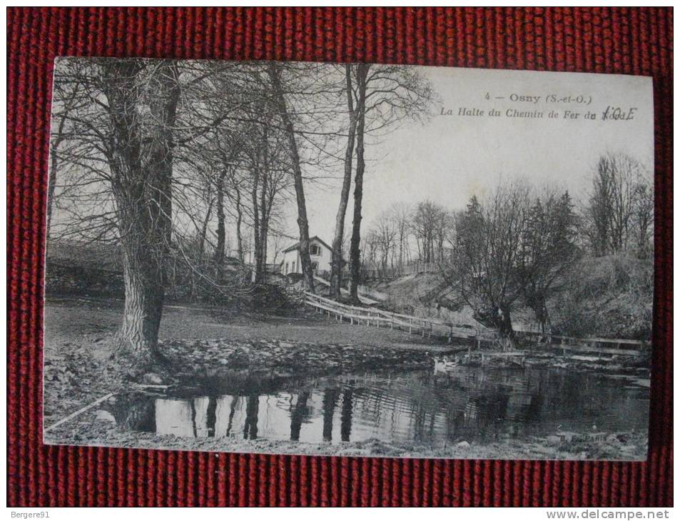 OSNY VAL D OISE LA HALTE DU CHEMIN DE FER DU NORD - Osny